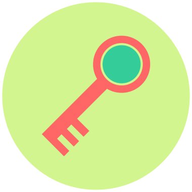 Anahtar. Web simgesi basit illüstrasyon