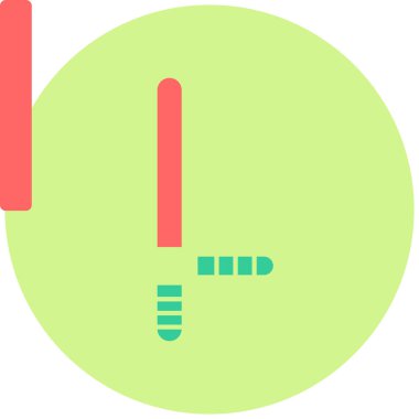 Baton modern simgesinin vektör illüstrasyonu 