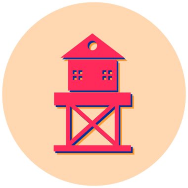 Bina. Web simgesi basit tasarım