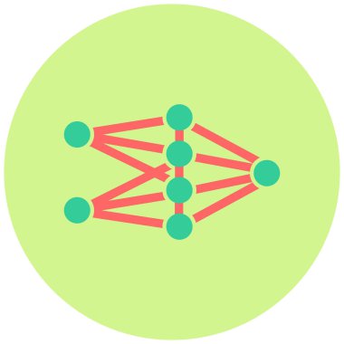 şebeke. Web simgesi basit illüstrasyon