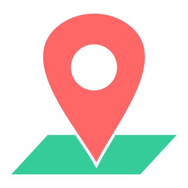 konum. Web simgesi basit illüstrasyon