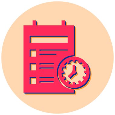 yönetim düz vektör simgesi