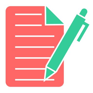 Belge. Web simgesi basit illüstrasyon