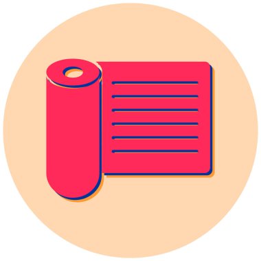 Havlu. Web simgesi basit illüstrasyon