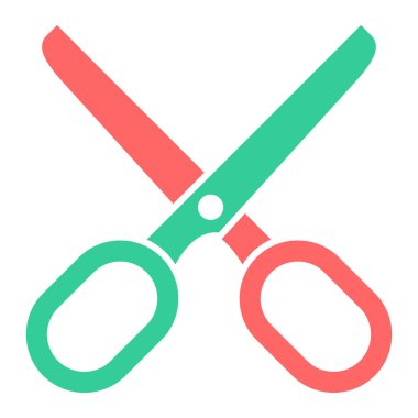 makas simgesi vektör illüstrasyonu