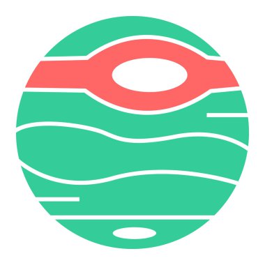 Renkli ve modern düz tasarımın vektör çizimi