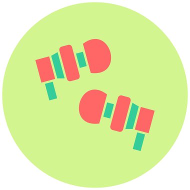 Kulaklık simgesi, vektör illüstrasyonu basit tasarım 