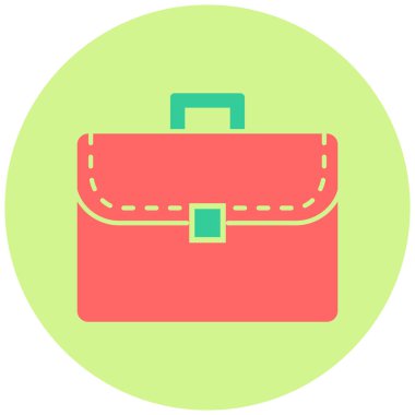 Çanta. Web simgesi basit illüstrasyon