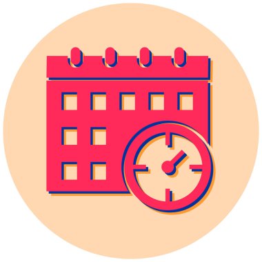 Takvim. Web simgesi basit illüstrasyon