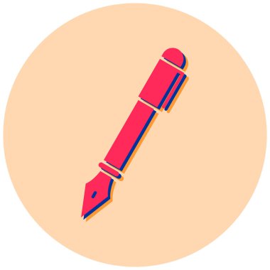 Kalem. Web simgesi basit illüstrasyon