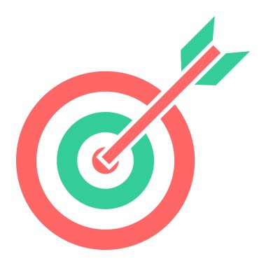 hedef simge vektör illüstrasyonu