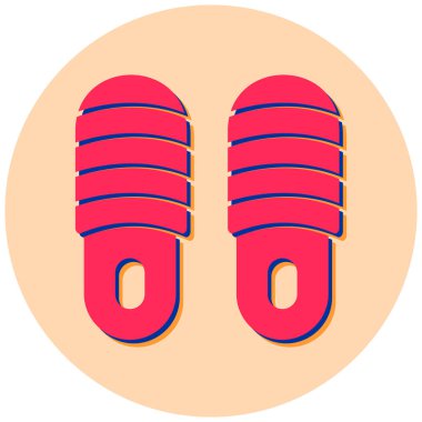 Terlik simge vektör çizim