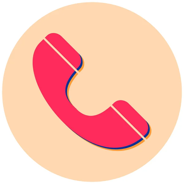 Phone Call Web Icon Simple Illustration — Stockvektor