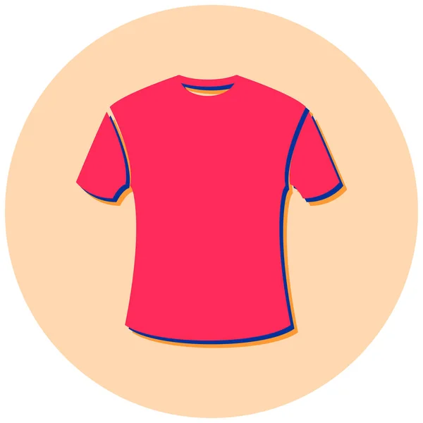 Tričko Oblečení Tričko Bunda Oblečení Oblečení Upravitelná Vektorová Ilustrace — Stockový vektor