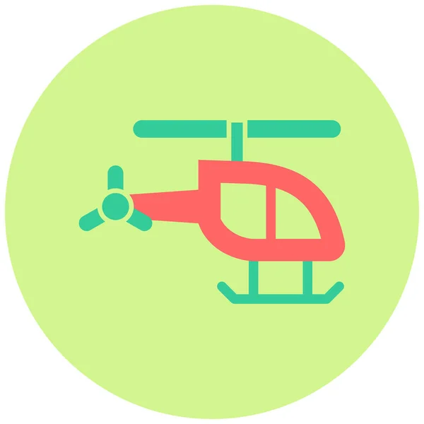 Helicóptero Ícone Web Ilustração Simples —  Vetores de Stock