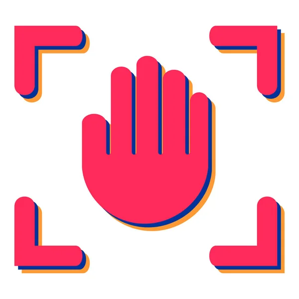 Hand Cursor Symbol Vektor Illustration Design — Stockvektor