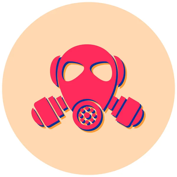 Gas Mask Icon Vector Illustration — Stock Vector
