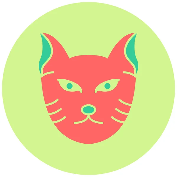 Katze Web Symbol Einfache Illustration — Stockvektor