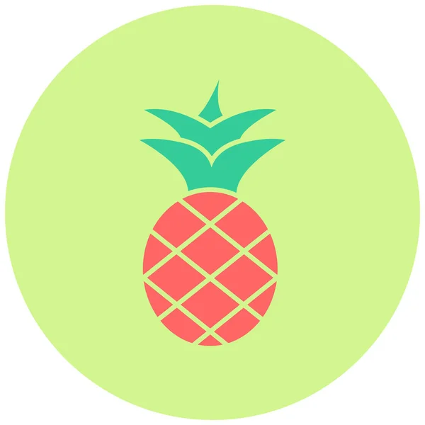 Ananas Web Symbol Einfache Illustration — Stockvektor