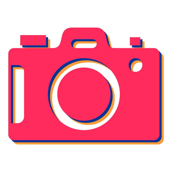 Иконка Камеры Простая Иллюстрация Векторных Значков Фотокамер Веб Сайтов — стоковый вектор