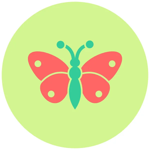 Butterfly Web Icon Simple Illustration — Stock Vector