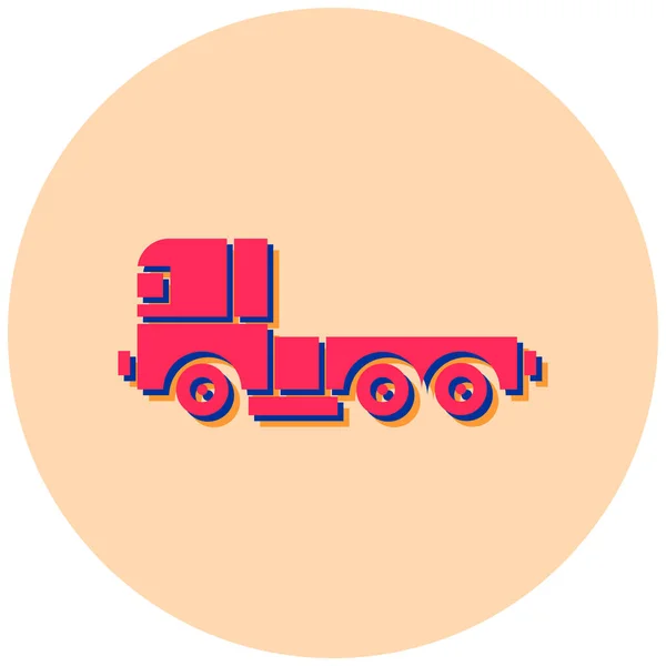 Вантажівка Веб Іконка Проста Ілюстрація — стоковий вектор