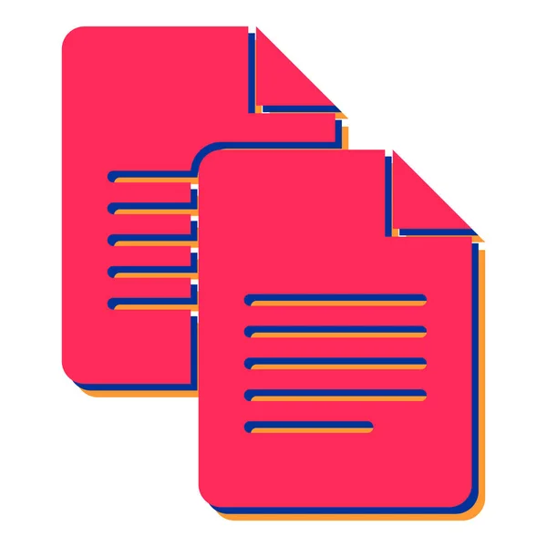 Document Folder Icon Isometric File Vector Illustration — Stock Vector