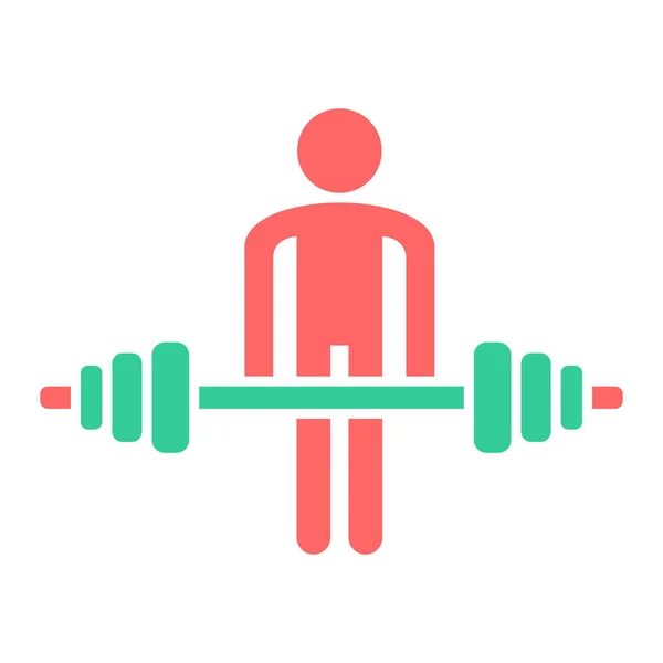 Fitness Musculação Ilustração Vetorial —  Vetores de Stock