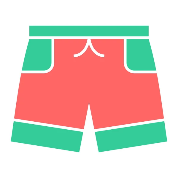 Shorts Web Symbol Einfache Illustration — Stockvektor