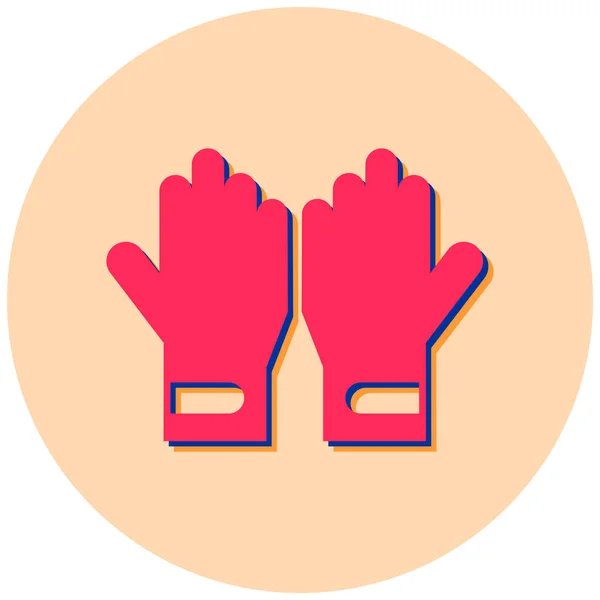 Gloves Web Icon Simple Illustration — Stock Vector