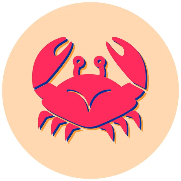 螃蟹矢量图标插画 — 图库矢量图片