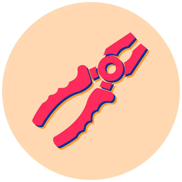 Vector Illustration Forceps Icon — Stock Vector