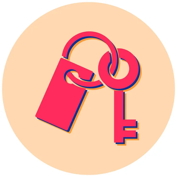 Lock Web Icon Simple Illustration — Stock Vector