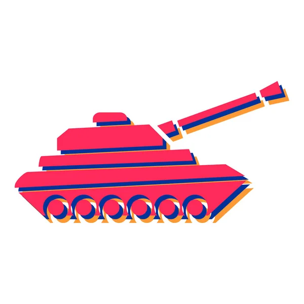 Panzersymbol Vektorillustration — Stockvektor