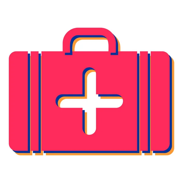 First Aid Kit Icon Simple Illustration Suitcase Vector Symbol Web — Stockvektor