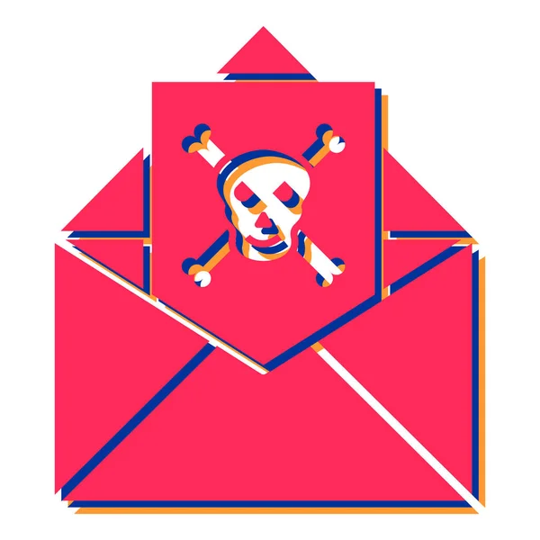 Enveloppe Met Mail Post Vector Illustratie Ontwerp — Stockvector