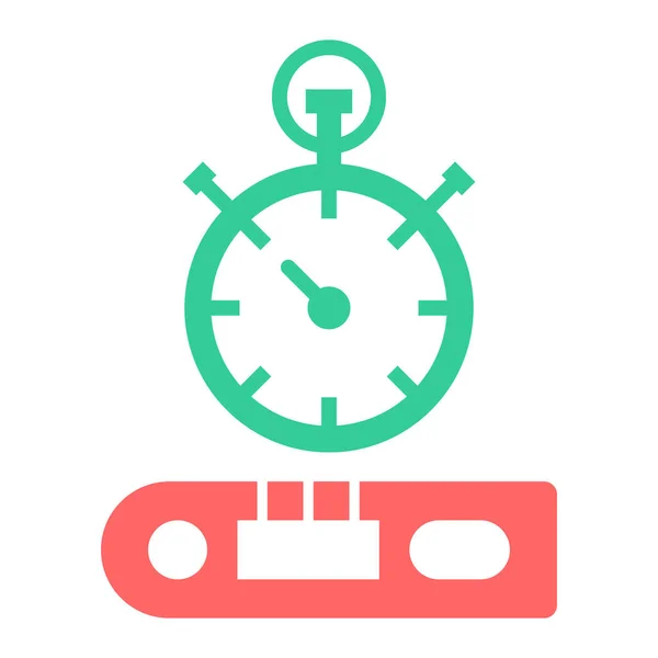 Stopwatch Icono Vector Ilustración — Archivo Imágenes Vectoriales