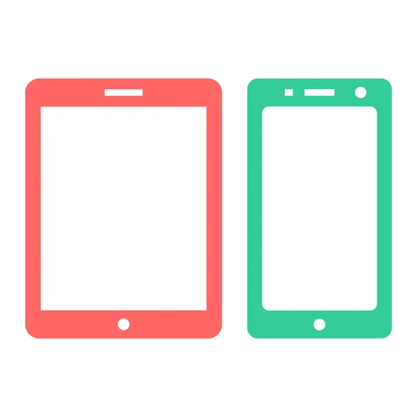 Smartphone Blank Screen Vector Illustration — Stock Vector