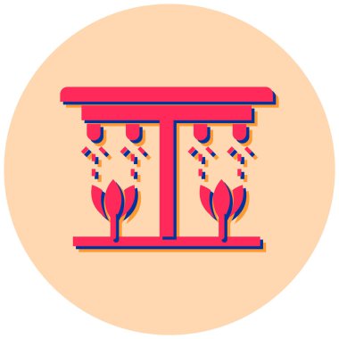 Otelde. Web simgesi basit tasarım