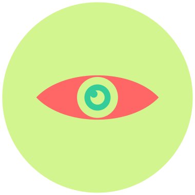 Göz. Web simgesi basit illüstrasyon