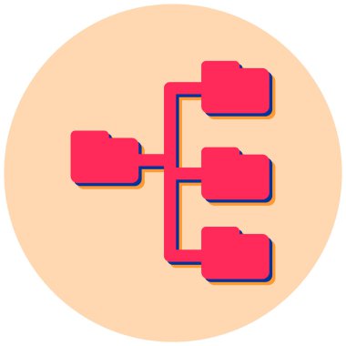 Dosyalar. Web simgesi basit illüstrasyon