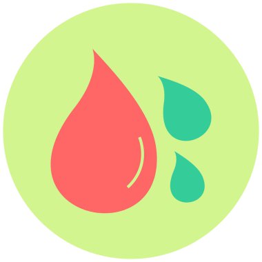 Kan damlası. Basit resimleme