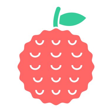 Kırmızı elma çizgi filminin vektör çizimi