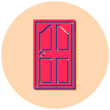 kapı vektör simgesi modern illüstrasyon