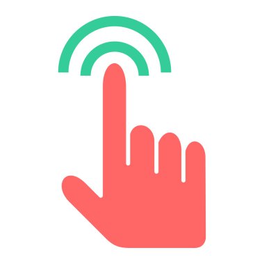 Dokunmatik ekran vektör simgesi