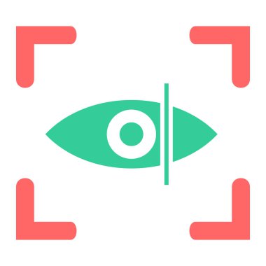 göz vektör simgesi modern basit tasarım