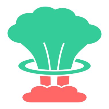 Brokoli. Web simgesi basit illüstrasyon