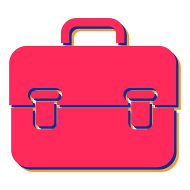 Çanta. Web simgesi basit tasarım