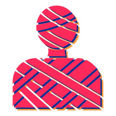 Kırmızı basketbol topu ikonu. Web için beysbol fan vektör simgelerinin düz çizimi