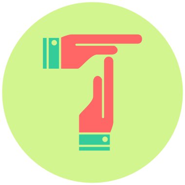 Zaman aşımı simgesi, vektör illüstrasyonu